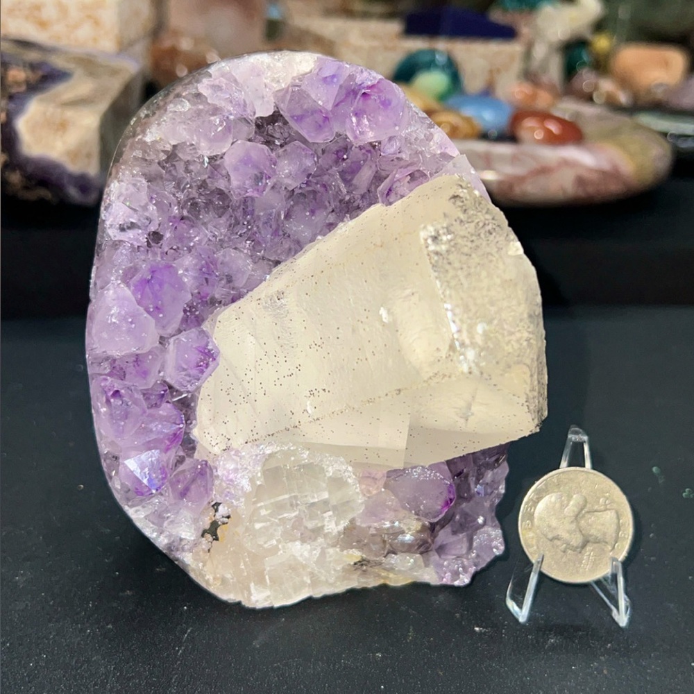 Crazy Amethyst w/ Calcite